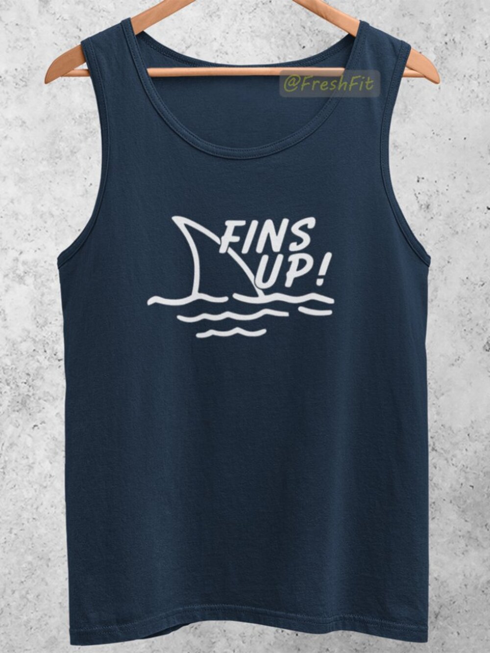 🆕Fins Up Navy Tank Top